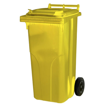 120lt 2 wheel bin system "F" yellow