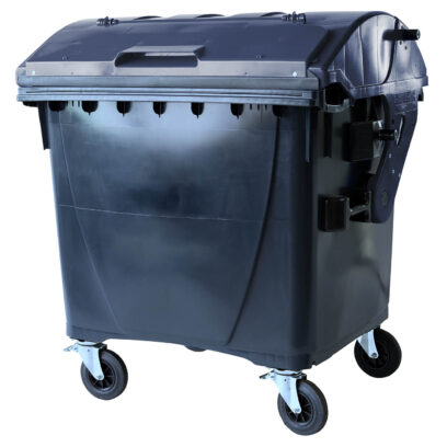 1100lt 4 wheel bin system lid in lid